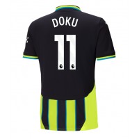 Fotbalové Dres Manchester City Jeremy Doku #11 Venkovní 2024-25 Krátký Rukáv